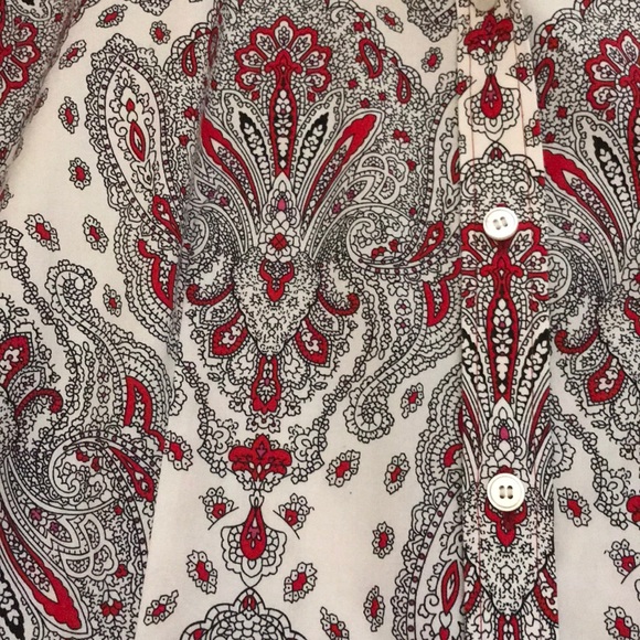 Talbots Wrinkle Resistant Button-down Blouse - Picture 6 of 7